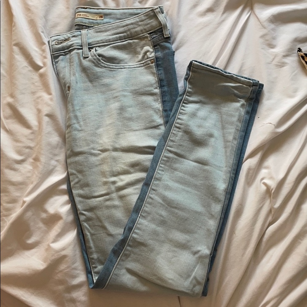 Levi half and half jeans